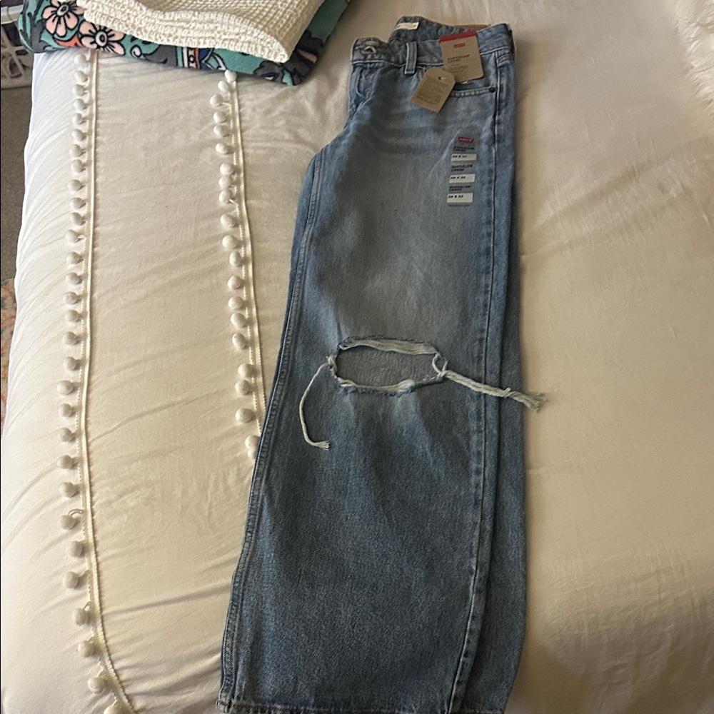 Levi's Light Blue Straight Leg Jeans